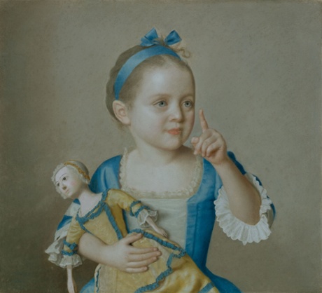 Marie-Anne Françoise Liotard with a Doll, c1744.