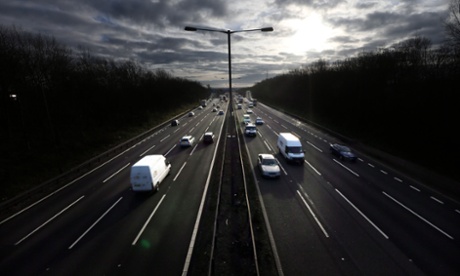 The M6 near Walsall, earlier.
