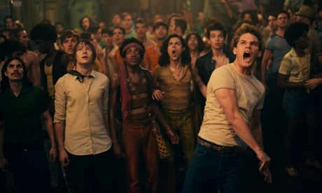 Jeremy Irvine leading the fight in Roland Emmerich's Stonewall.
