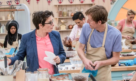 Sue Perkins and Ian on The Great British Bake Off