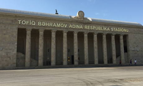 Tonight's venue: the Tofiq Bahramov Stadium in Baku.