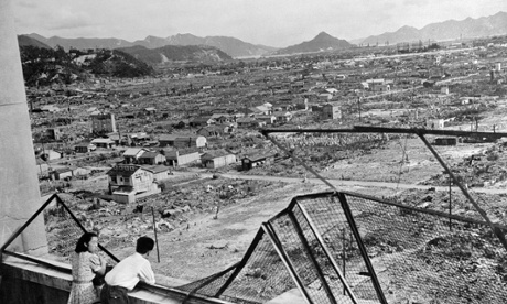 The devastated city of Hiroshima some three years after the US dropped an atomic bomb on the city, 06 August 1945, at the end of World War II.