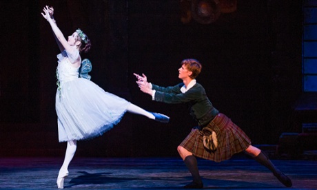 Precision-tooled footwork ... Sarah Thomson and Luke Schaufuss in La Sylphide.