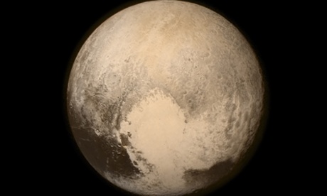 Pluto nearly fills the frame in this image from the Long Range Reconnaissance Imager (LORRI) aboard NASA s New Horizons spacecraft, taken on July 13, 2015, when the spacecraft was 476,000 miles (768,000 kilometers) from the surface