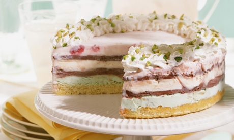 Spumoni ice cream cake
