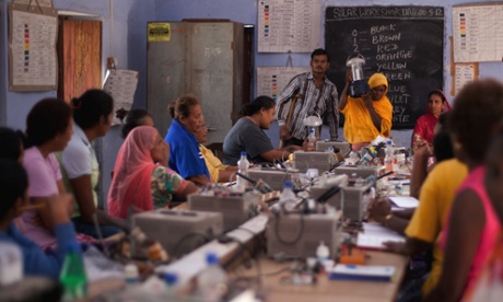 Women who attend the classes take the skills back to their villages. 