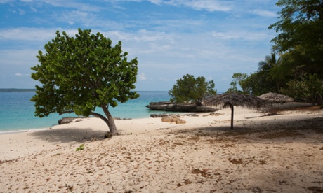 Beach on Cayo Saetia, Cuba