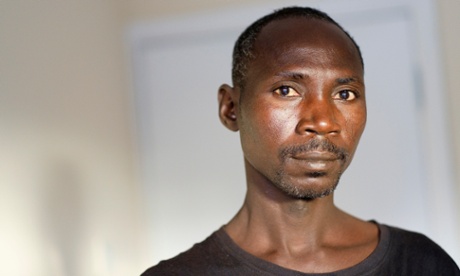Adam Ishaq (41), who has travelled to the UK from Darfur in Sudan via Calais, in London on Tuesday, August 4, 2015.Photograph: Frantzesco Kangaris