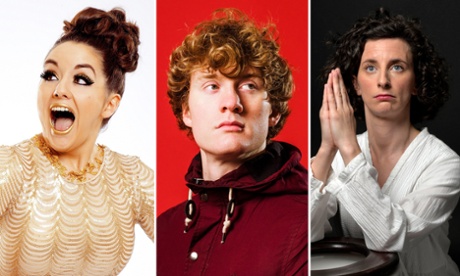 Holly Burn, James Acaster and Felicity Ward