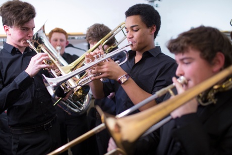 members of the National Youth Orchestra of Great Britain.