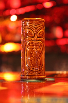 A tiki mug.