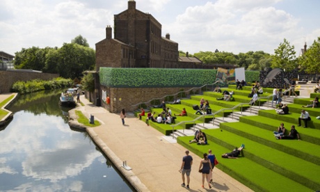 Kings Cross area, London, where the Conservative government has sold off a parcel of land to developers.