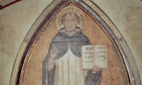 Painting by a mid-14th century Florentine painter, in the cloister of the Church of Santa Maria Novella, Florence