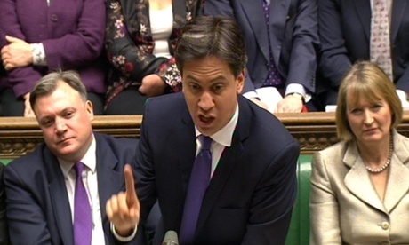 Harman in 2014 as deputy leader of the Labour party while the then party leader Ed Miliband speaks in the House of Commons.