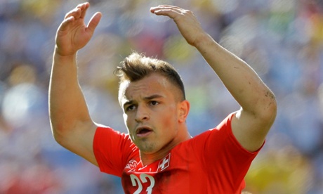 Switzerland's Xherdan Shaqiri could join Everton on loan from Internazionale if terms can be agreed.