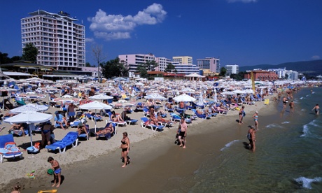 The Black Sea town of Burgas, Bulgaria.