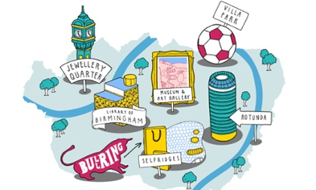 Birmingham map illustration