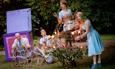 Creation Theatre's production of Alice at St Hugh's College, Oxford.