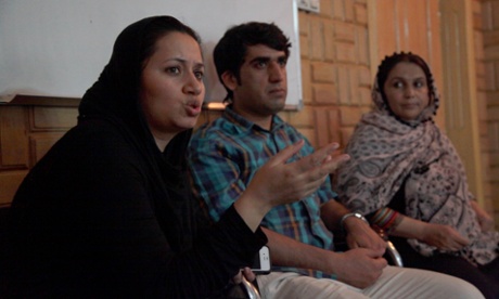 Dr Fareshta Quedees, project manager at the International Psychosocial Organisation in Kabul, at a training session for counsellors.