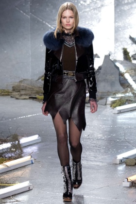 Sheer tights at Rodarte