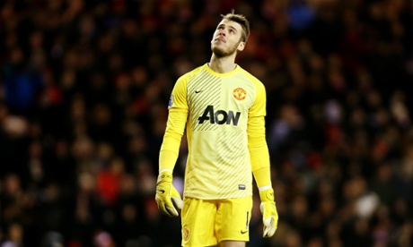 De Gey to forget ... United’s goalkeeper rues an office breakdown.