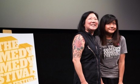 Margaret Cho and Jenny Yang on stage at the Comedy Comedy festival