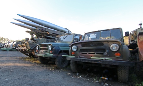 Old military equipment on sale near Kolobrzeg