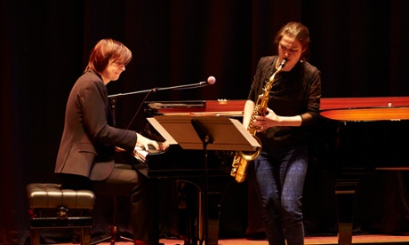 Michael Wollny at the keys and Trish Clowes on sax in the John Taylor Jazz Piano Summit.