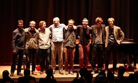 Tom Cawley, John Turville, Richard Fairhurst, Liam Noble, Kit Downes, Gwilym Simcock ,Michael Wollny and Tom Hewson take their bow.