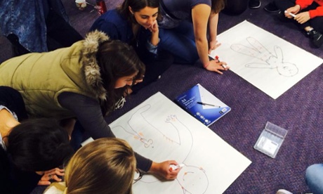 A training weekend at Sexpression, where officers learn to train to local volunteers.