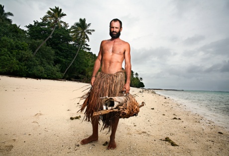 Ed Stafford spent 60 days alone on uninhabited  Olorua Island in Fiji.