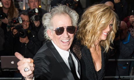 Keith Richards and Patti Hansen at the GQ men of the year awards.