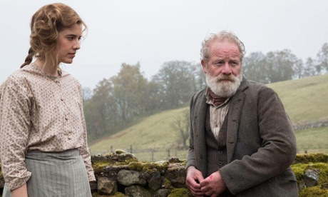 Mullan it over ... Agyness Deyn and Peter Mullan in Sunset Song.
