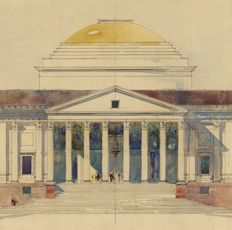 Edwin Lutyens’s Palladian-influenced design for the Viceroy’s House, New Delhi, 1912.