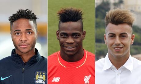 Raheem Sterling, Mario Balotelli and Stephan El Shaarawy. 