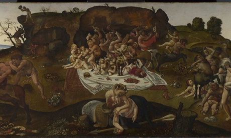 Piero di Cosimo’s The Fight between the Lapiths and the Centaurs, probably painted around 1500-15.