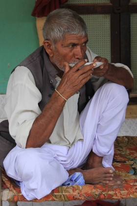 Hanubhai Jadav, one of the 56 protesting farmers in Dholera