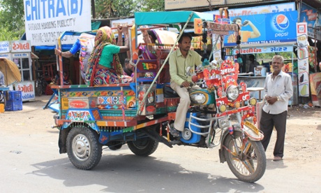 A common mode of transport in Dholera, the planned site of a new ‘smart’ city and airport.