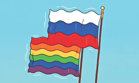 Jasper Rietman illustration on gay rights in Russia