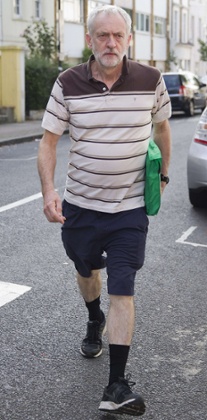 The picture of Jeremy Corbyn run on the the front page of Saturday's Guardian