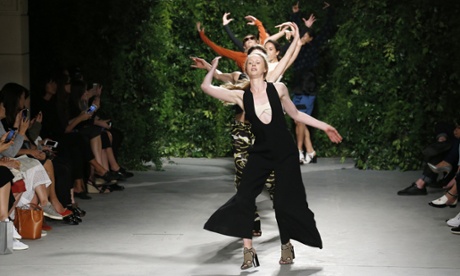 Models on the catwalk at the Opening Ceremony show.