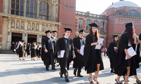 Graduates receiving their degrees in Birmingham.