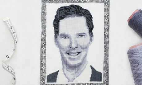 Cumberstitch Benedict Cumberbatch cross stitch
