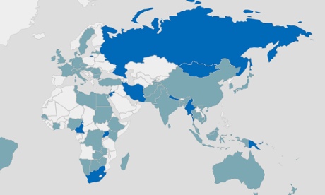 Sex Work law map from IDS 