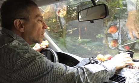 Hans Breuer, behind the wheel