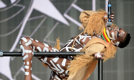 The original ... Grace Jones performs in Hyde Park, London.