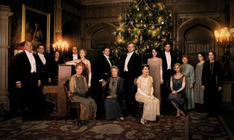 Downton Abbey: the Crawleys and staff.