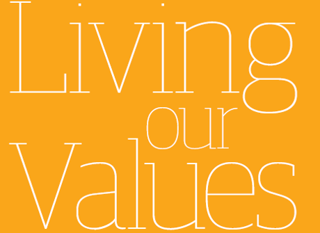 How does the Guardian live its values?