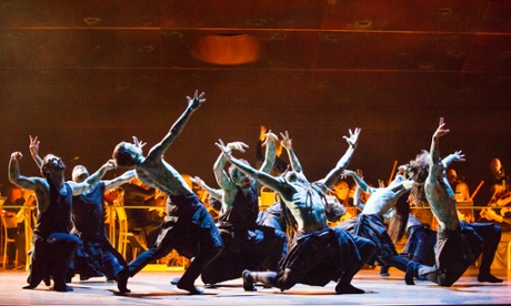 Dancers from the Hofesh Schechter company; the choreographer also co-directs.