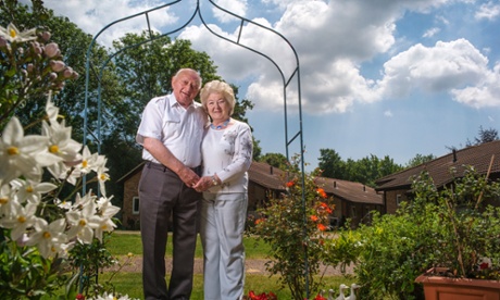 'Whatever is meant to be, will be': Fred and Joan Miller, who have just married.